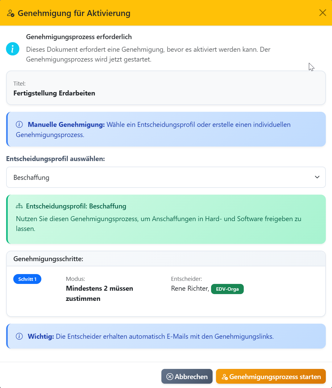 Genehmigungsverfahren