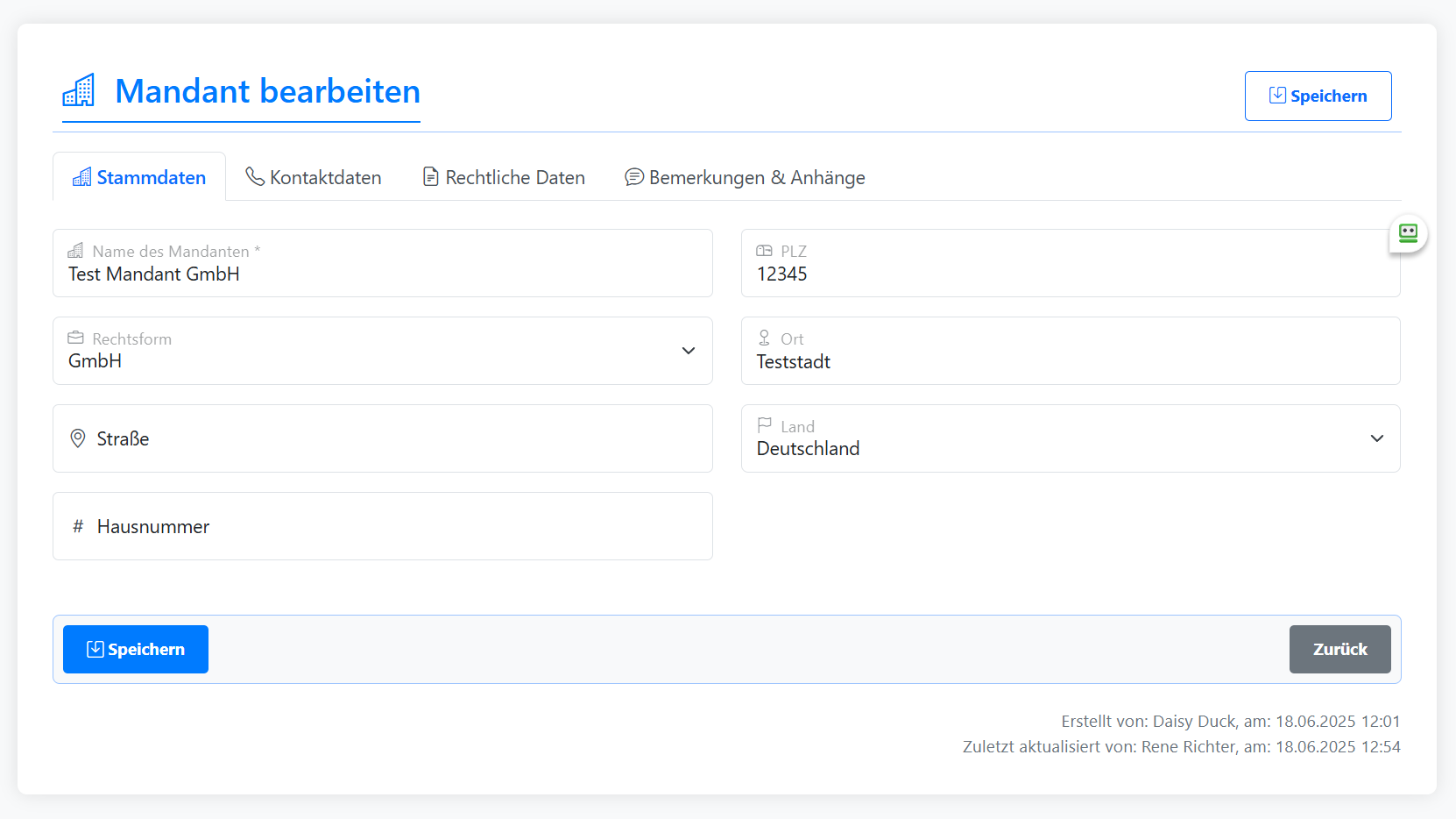 Mandantenverwaltung